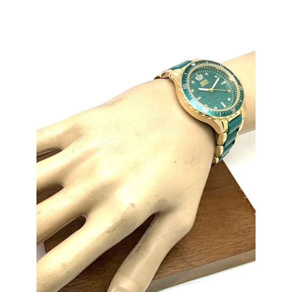 Juicy By Juicy Couture Women\'s Watch JC/5022 Quartz Green Gold Tone Stee… main image 8
